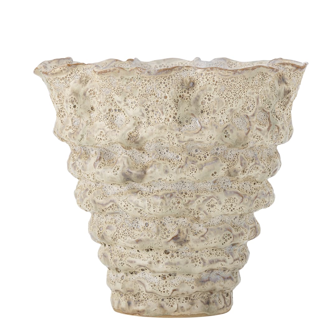 82072622 - Colleen Flowerpot, White, Stoneware STOCK: 244