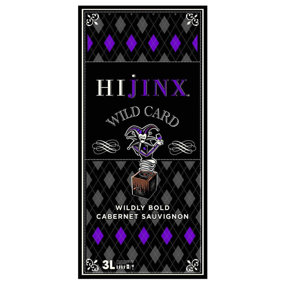 Hi-Jinx Wild Card Cabernet Sauvignon Red Wine, American, 3L, 13.49% ABV