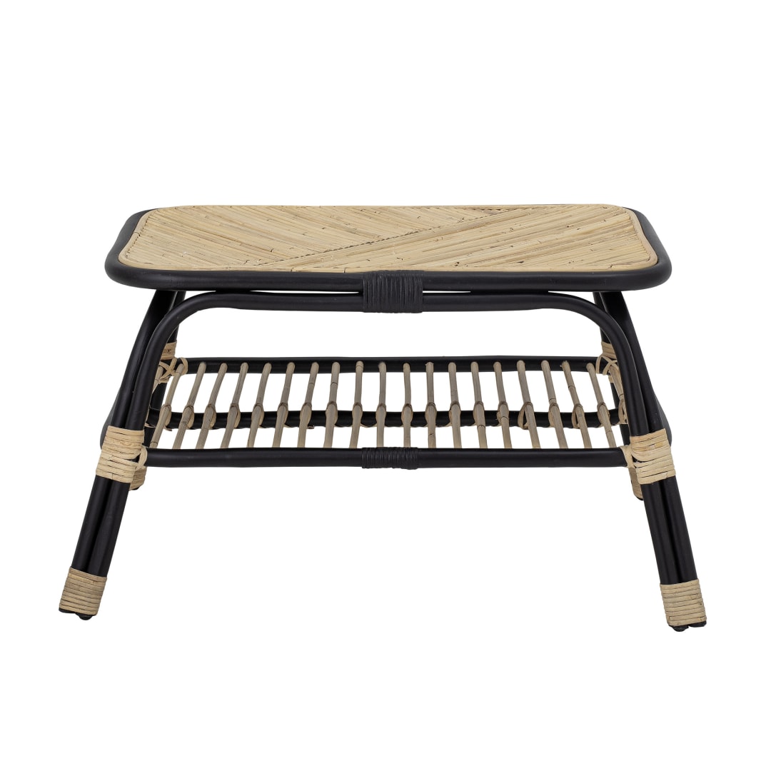 82051711 - Loue Coffee Table, Black, Rattan STOCK: 3