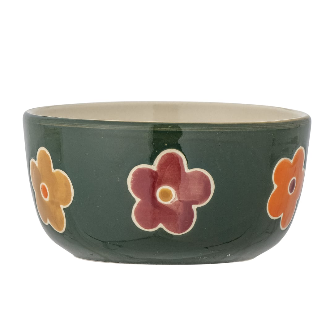 82060670 - Addy Bowl, Green, Stoneware STOCK: 22