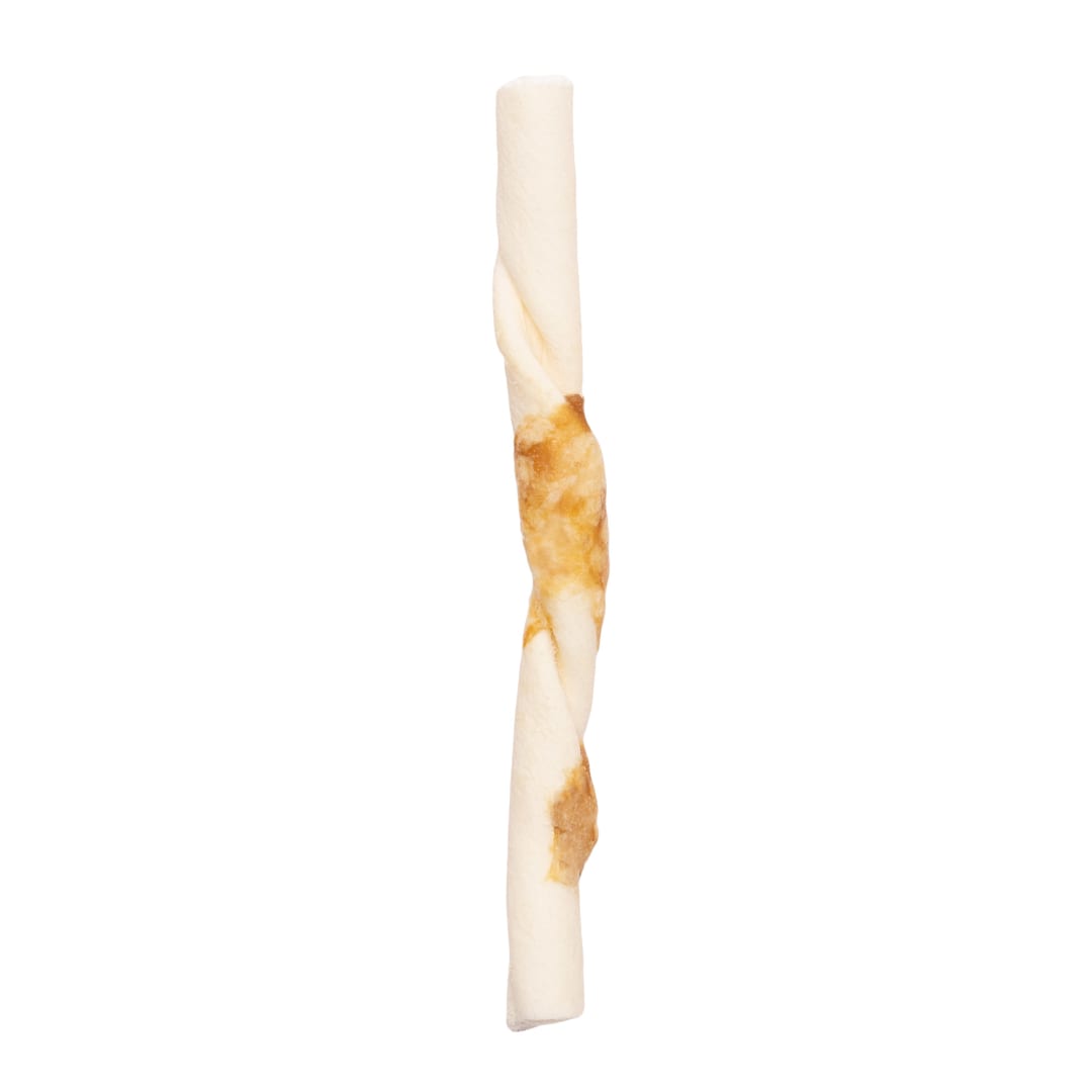 Pet Factory Twistedz American Beefhide Twist Sticks Wrapped with Beef Meat Wrap, 5", 20 Pack