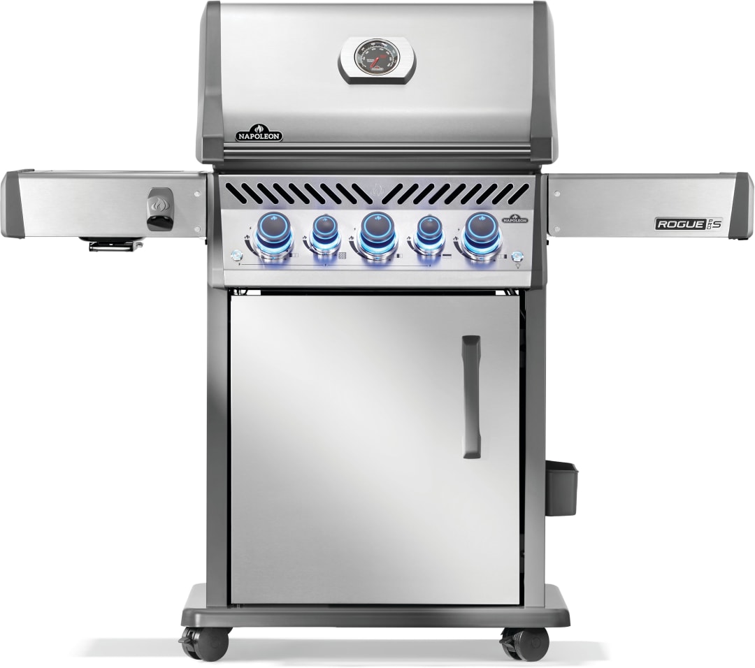 Gril Rogue® PRO-S 425 au gaz naturel avec brûleurs latéral et arrière infrarouges, acier inoxydable
