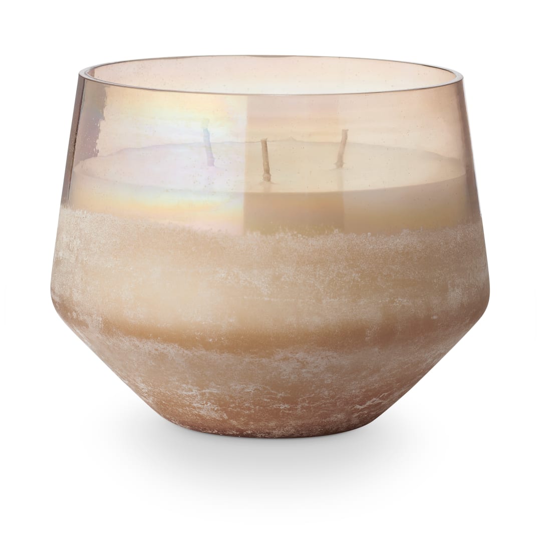 4627405100 - Coconut Milk Mango Baltic Glass Candle, Rose, STOCK: 19