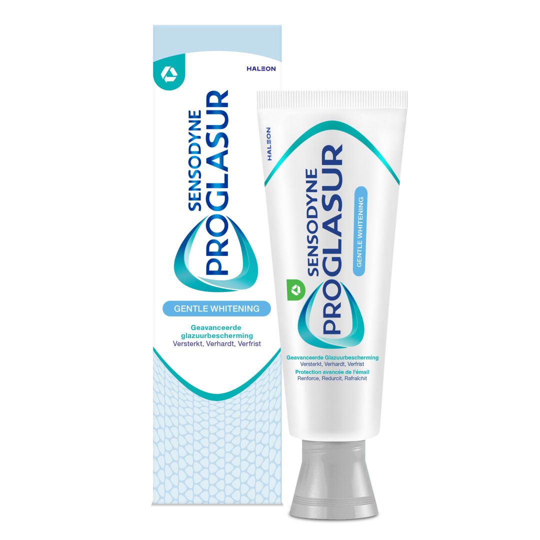 Proglasur Gentle Whitening Dagelijkse Tandpasta bij Tanderosie