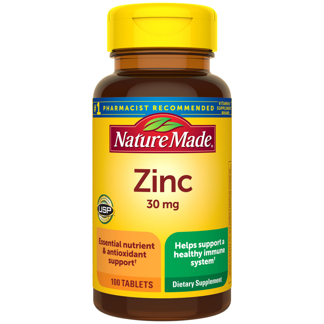 Nature Made Zinc 30 mg Tablets - 100ct