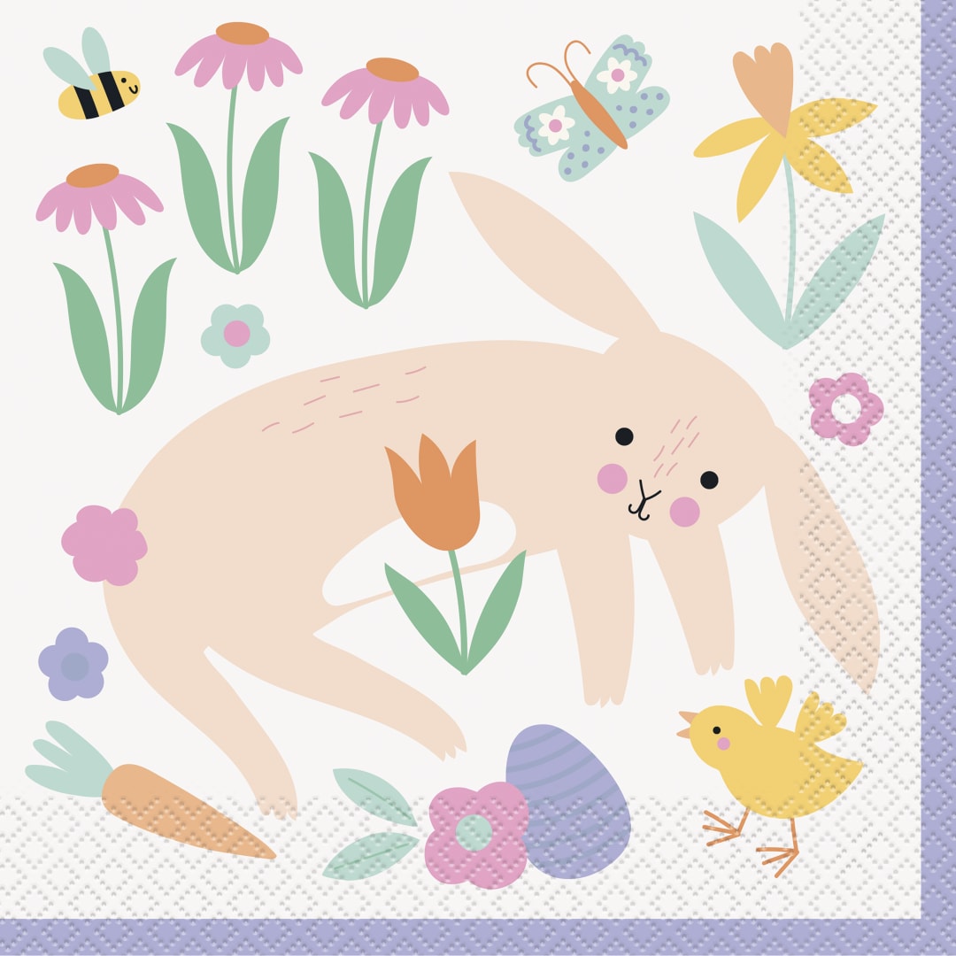 Playful Easter Luncheon Napkins, 16ct
