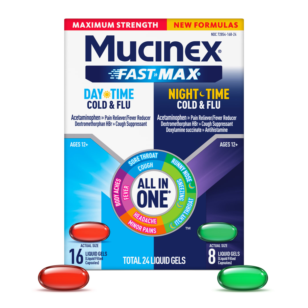 MUCINEX® FAST-MAX® Liquid Gels - Day Night Cold & Flu 24/24 ct.
