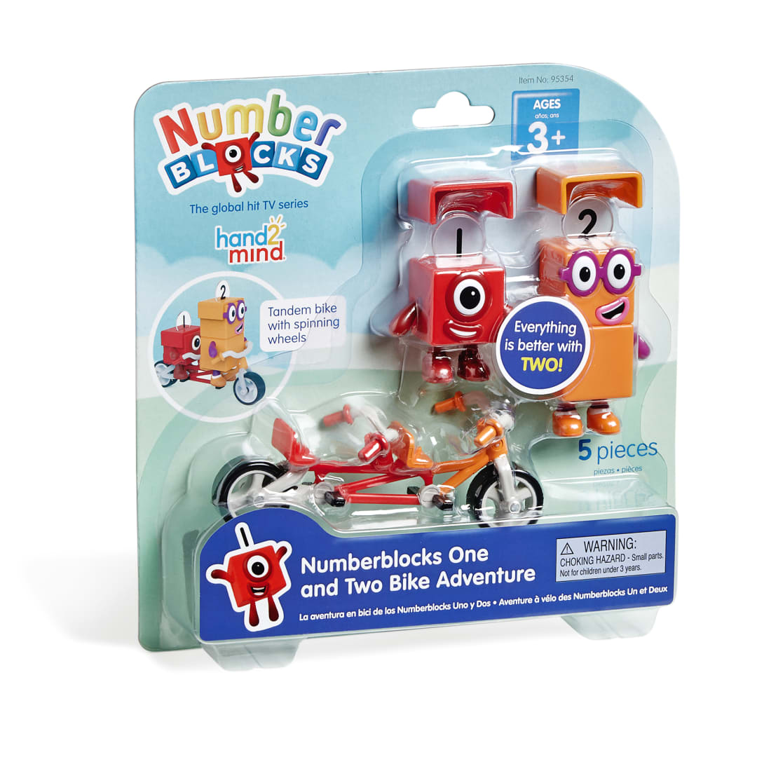Numberblocks® Figures, One and Two Bike Adventure