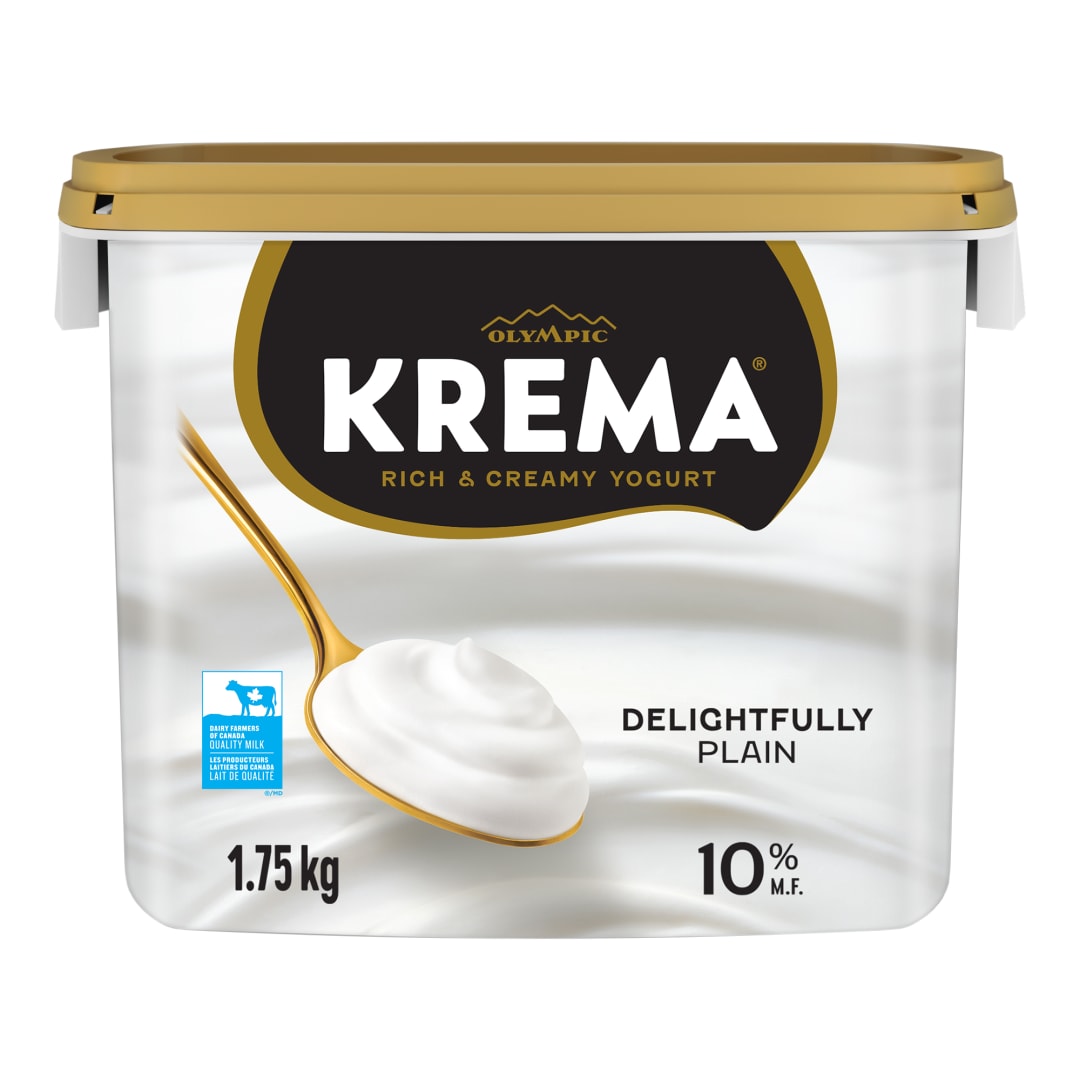 Olympic Krema Plain Full-Fat 10% Yogurt Tub, 1.75KG