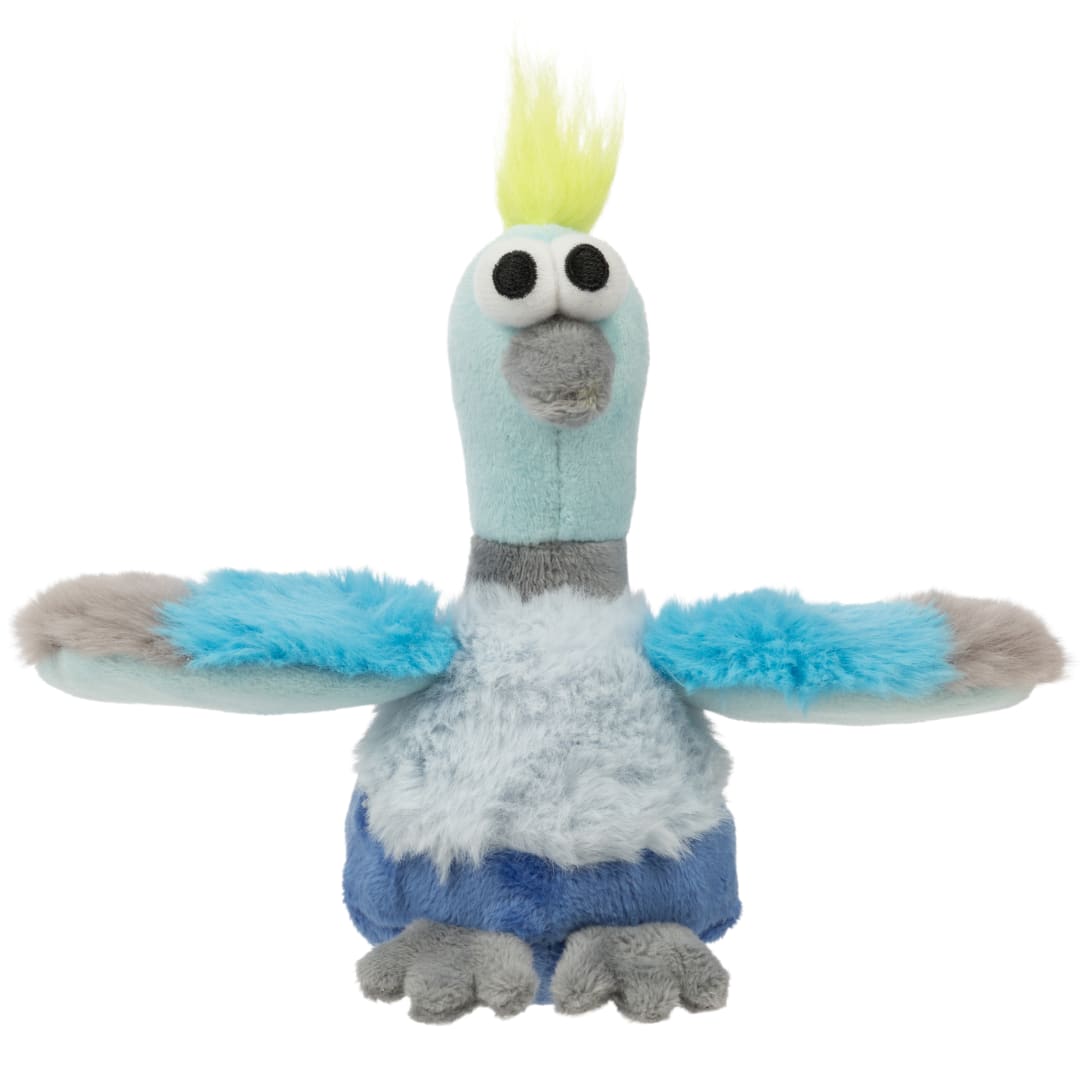 goDog Urban Wildlife Penny Pigeon Squeaky Dog Toy, Plush with Chew Guard Technology, Small