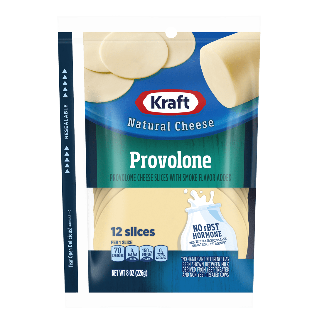 Kraft Provolone Cheese Slices, 12 ct Pack