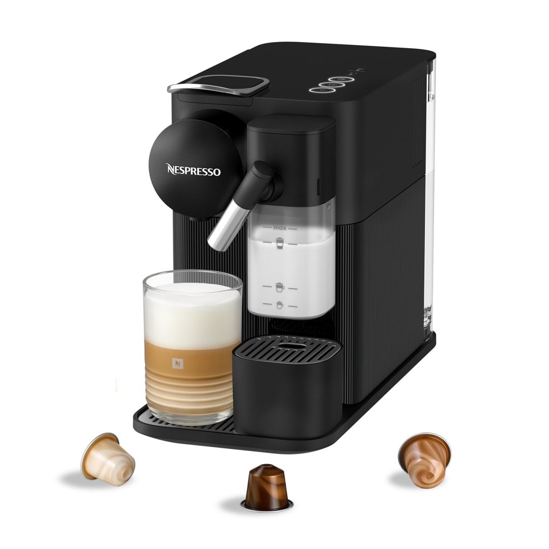 Nespresso Lattissima One Original Espresso Machine with Milk Frother, by DeLonghi, Shadow Black