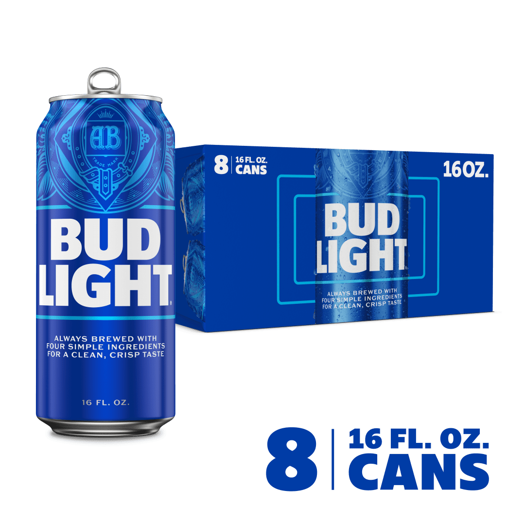 Bud Light Beer 8 - 16 fl oz Cans