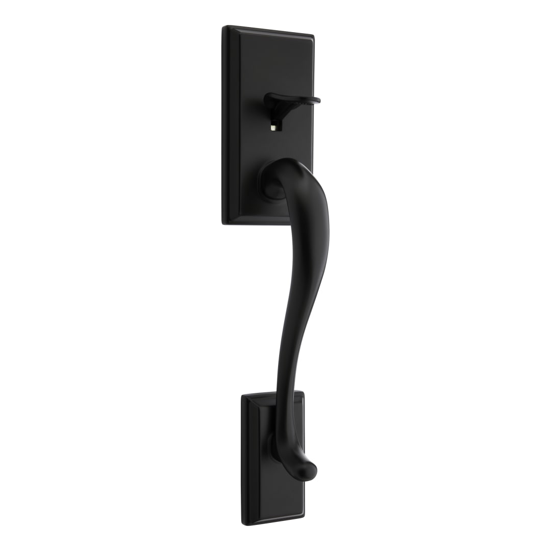 Hawthorne Passage Handleset Exterior Grip Only, No Deadbolt or Interior in Satin Nickel