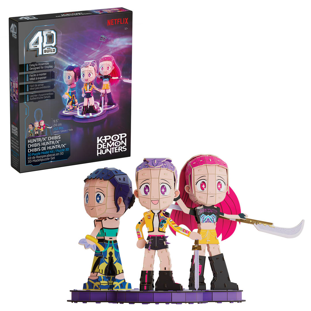 4D Build KPop Demon Hunters HUNTR/X Chibi Character 3D Puzzle Model Kit