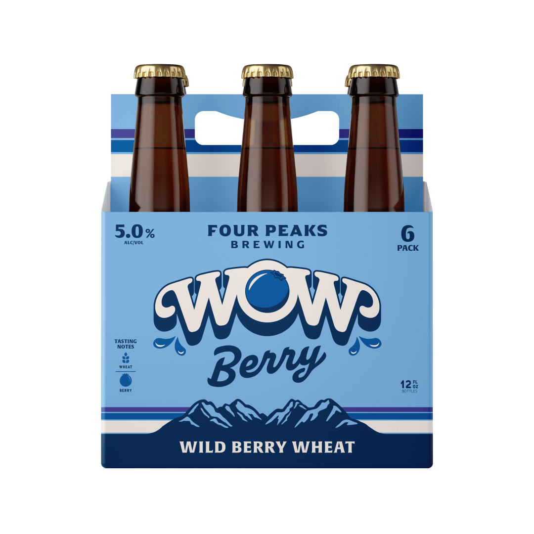 Four Peaks Brewing Wow Berry Wheat Ale 6 pack 12 fl oz Bottles