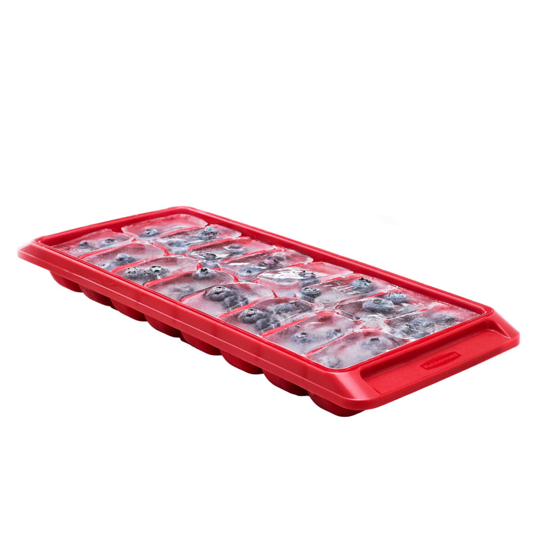 Rubbermaid Easy Release Special-Edition Americana Red Ice Tray, Dishwasher-Safe, BPA-Free Ice Cube Tray