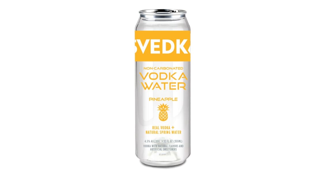 Svedka Ready-to-Drink Pineapple Non-Carbonated Water Vodka 355ml 9 Proof