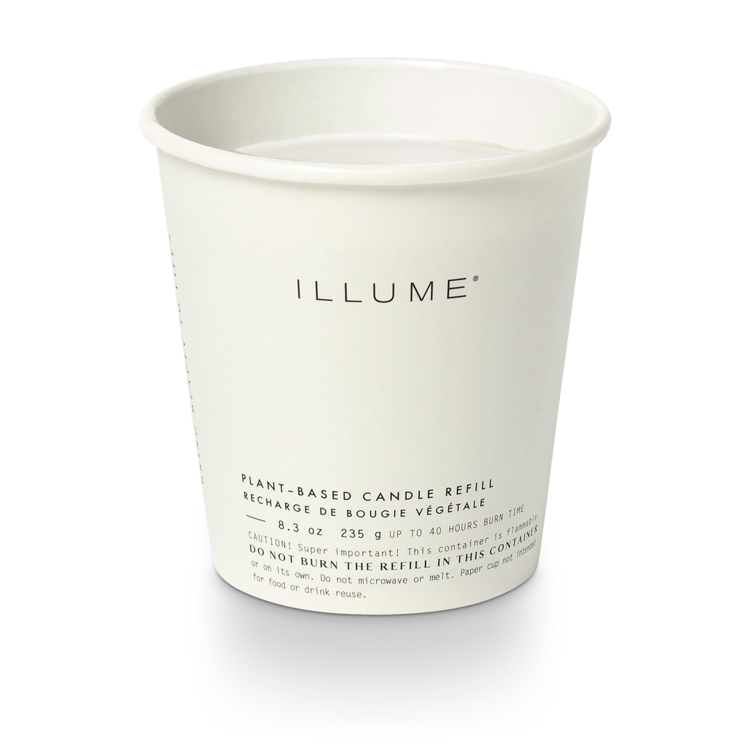 4626211900 - Woodfire Candle Refill, White, STOCK: 19