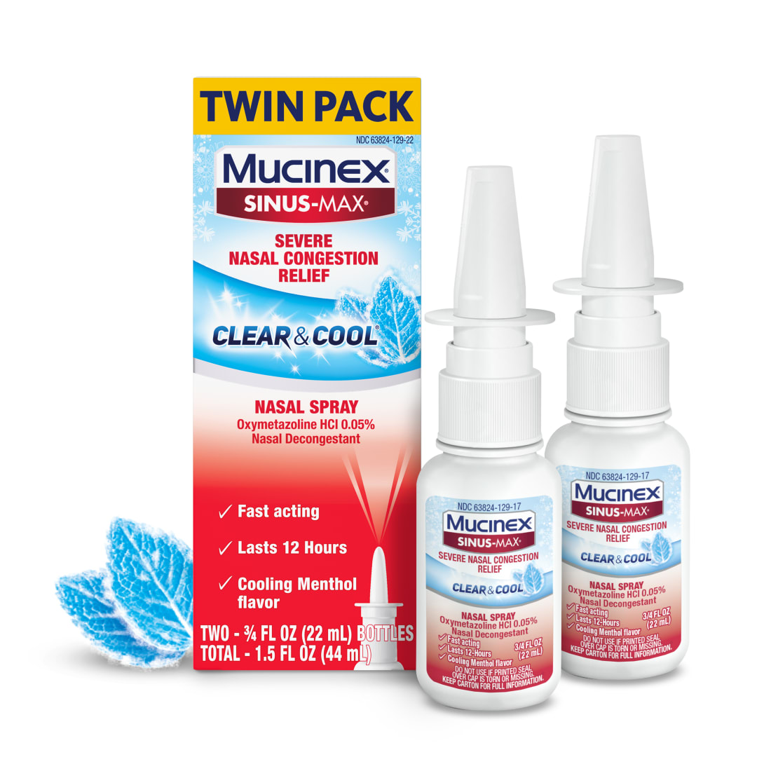 MUCINEX® SINUS-MAX® Nasal Spray - Clear and Cool 12/(2x.75) oz.