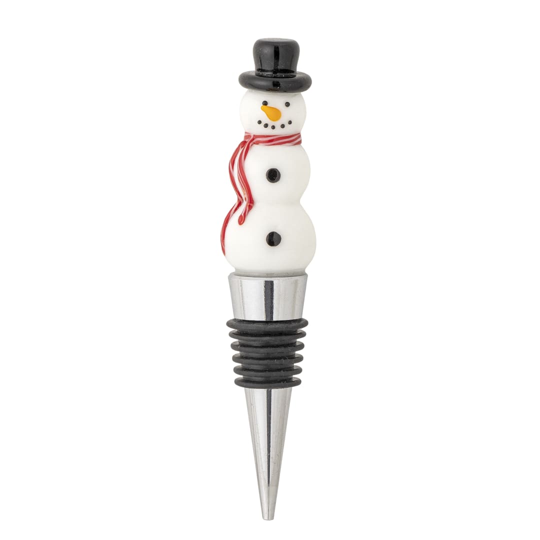 82061127 - Lynn Wine Stopper, White, Glass STOCK: 60