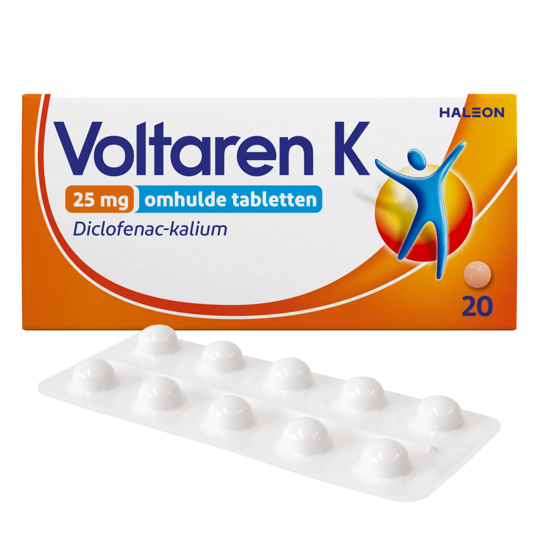 Voltaren K 25 mg pijnstiller, Tabletten Diclofenac, 20 stuks