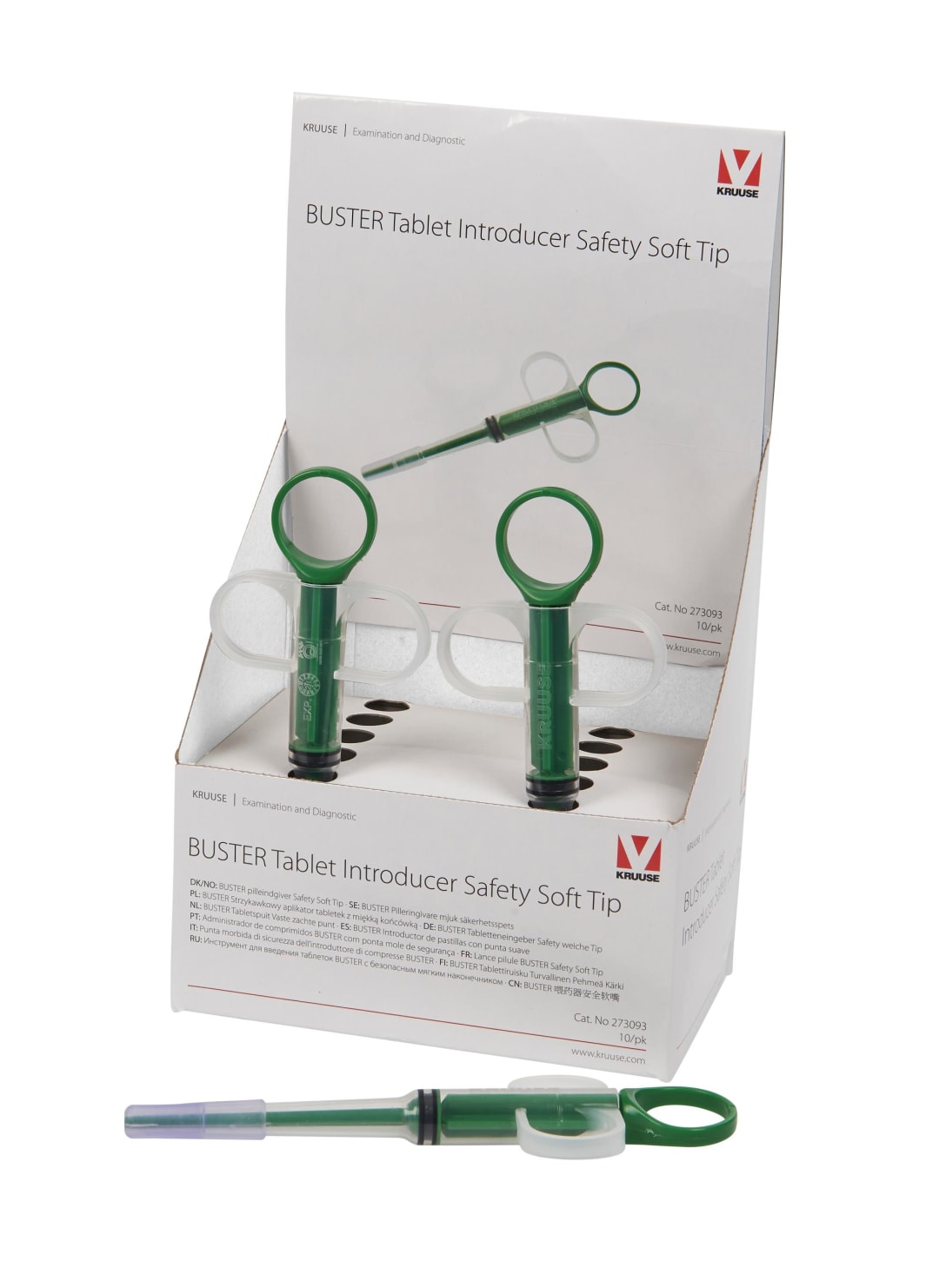 BUSTER Tablet Introducer Safety Soft Tip, Green