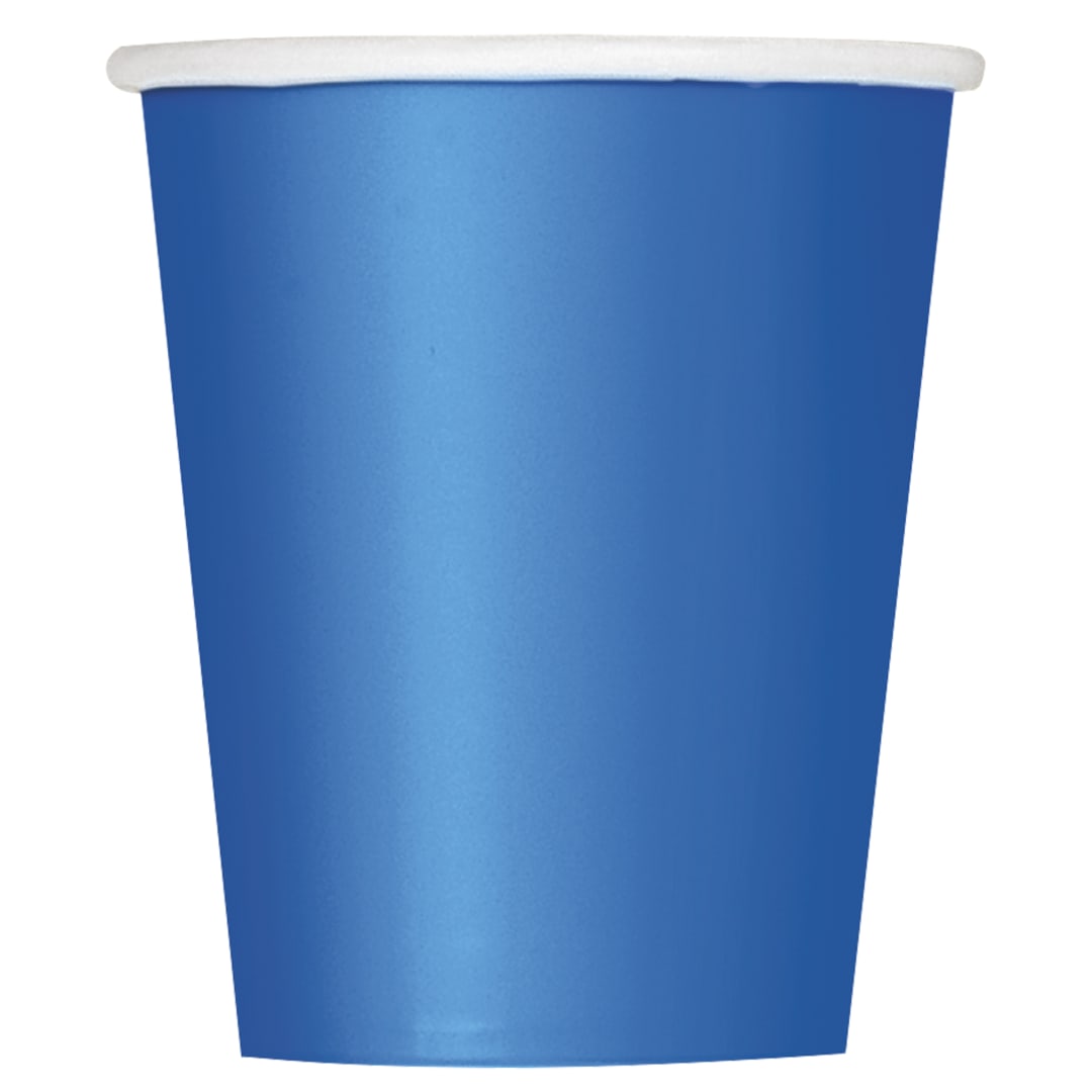 Royal Blue Solid 9oz Paper Cups, 20ct