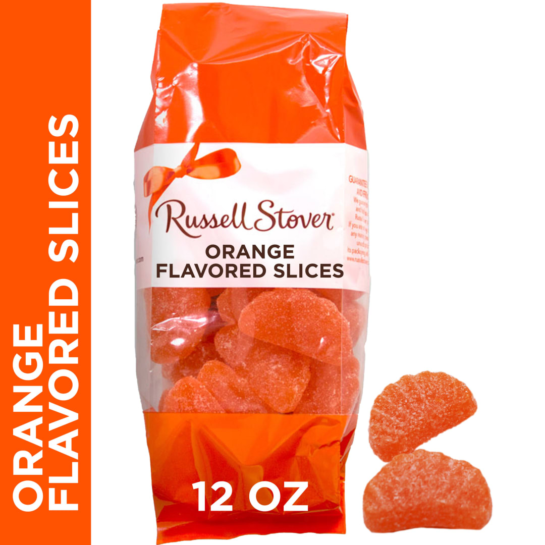 RUSSELL STOVER Gourmet Orange Slices Chewy Candy, 12 oz. bag