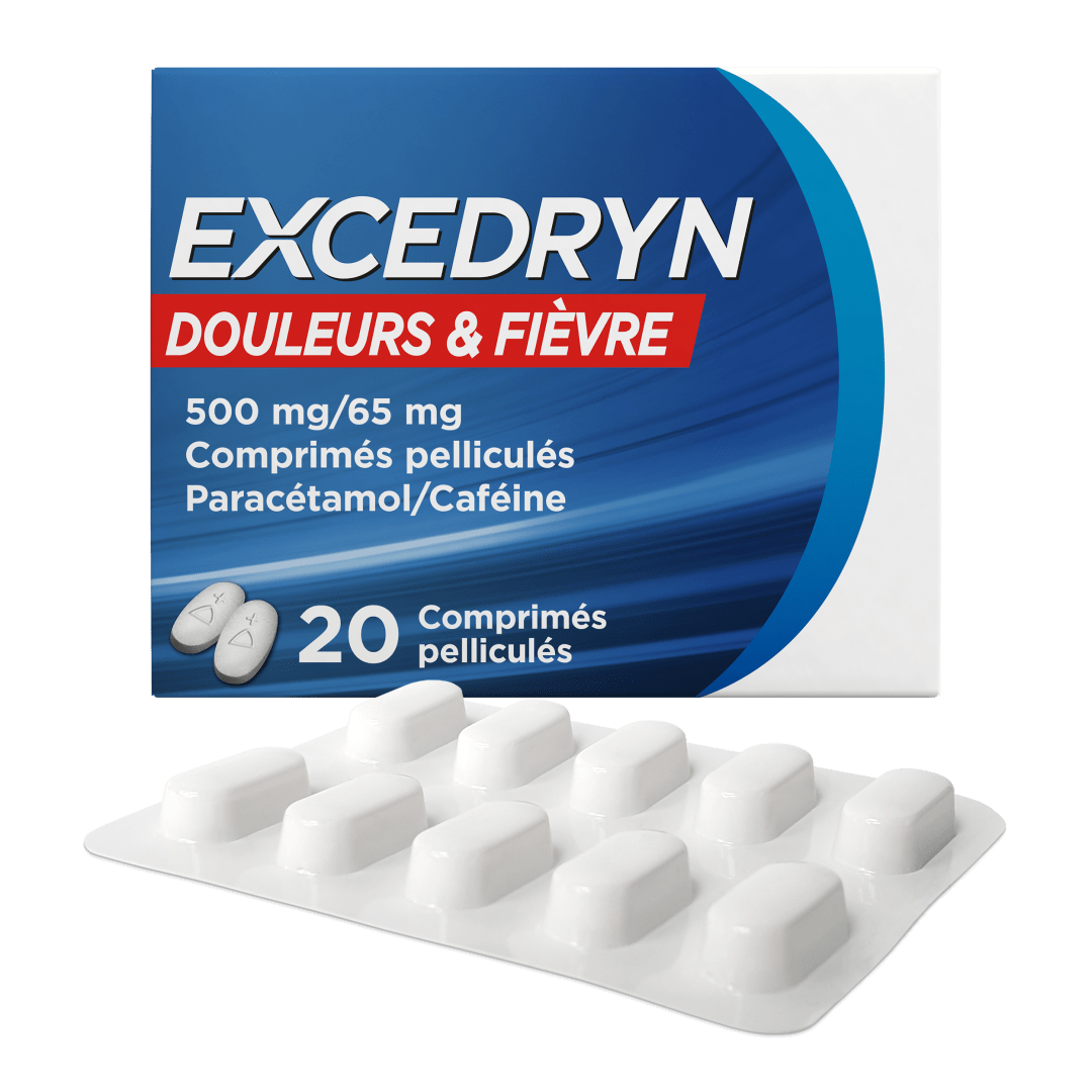 Excedryn Paracétamol/Caféine 500 mg/ 65 mg
