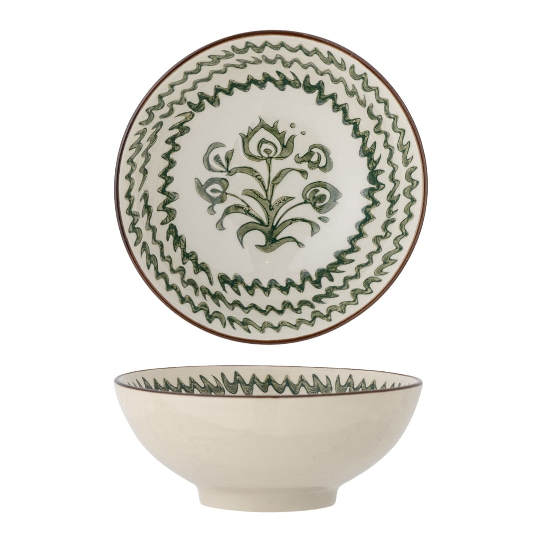 82060468 - Heikki Bowl, Green, Stoneware STOCK: 64