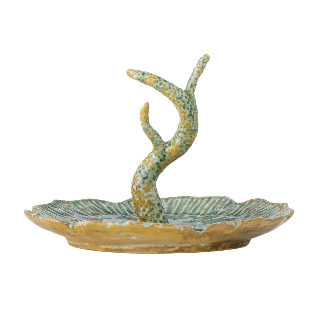 82072547 - Litton Tray, Green, Stoneware STOCK: 300