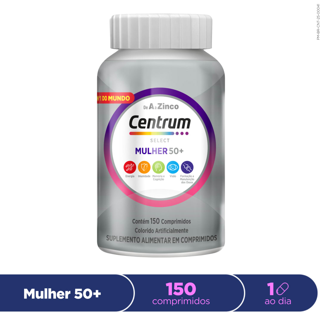 Centrum Select Multivitaminico Mulher 50 + Vitaminas de A a Z 150 Comprimidos