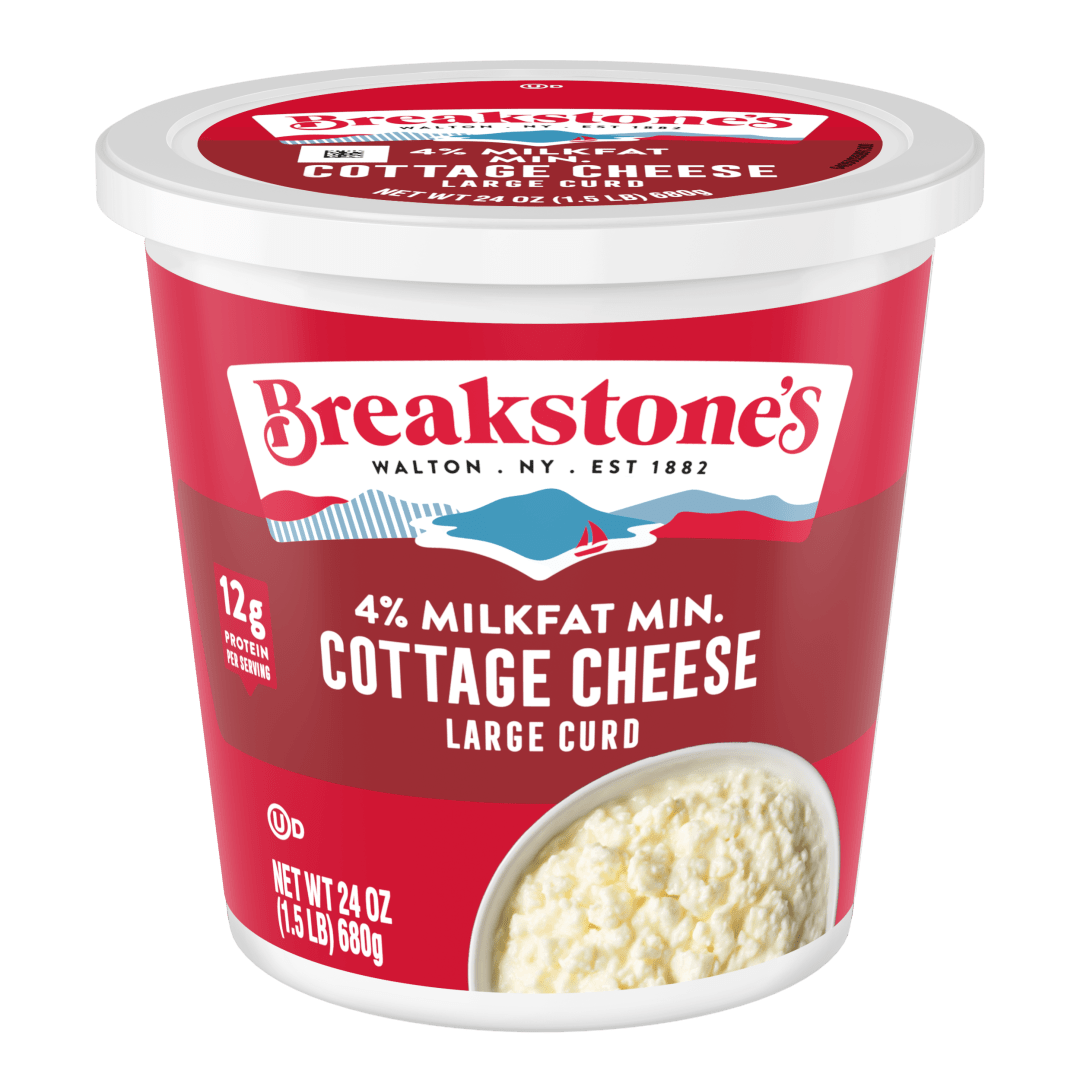 Breakstone's Cottage Cheese, 4% Milkfat, Large Curd, 24 oz Tub