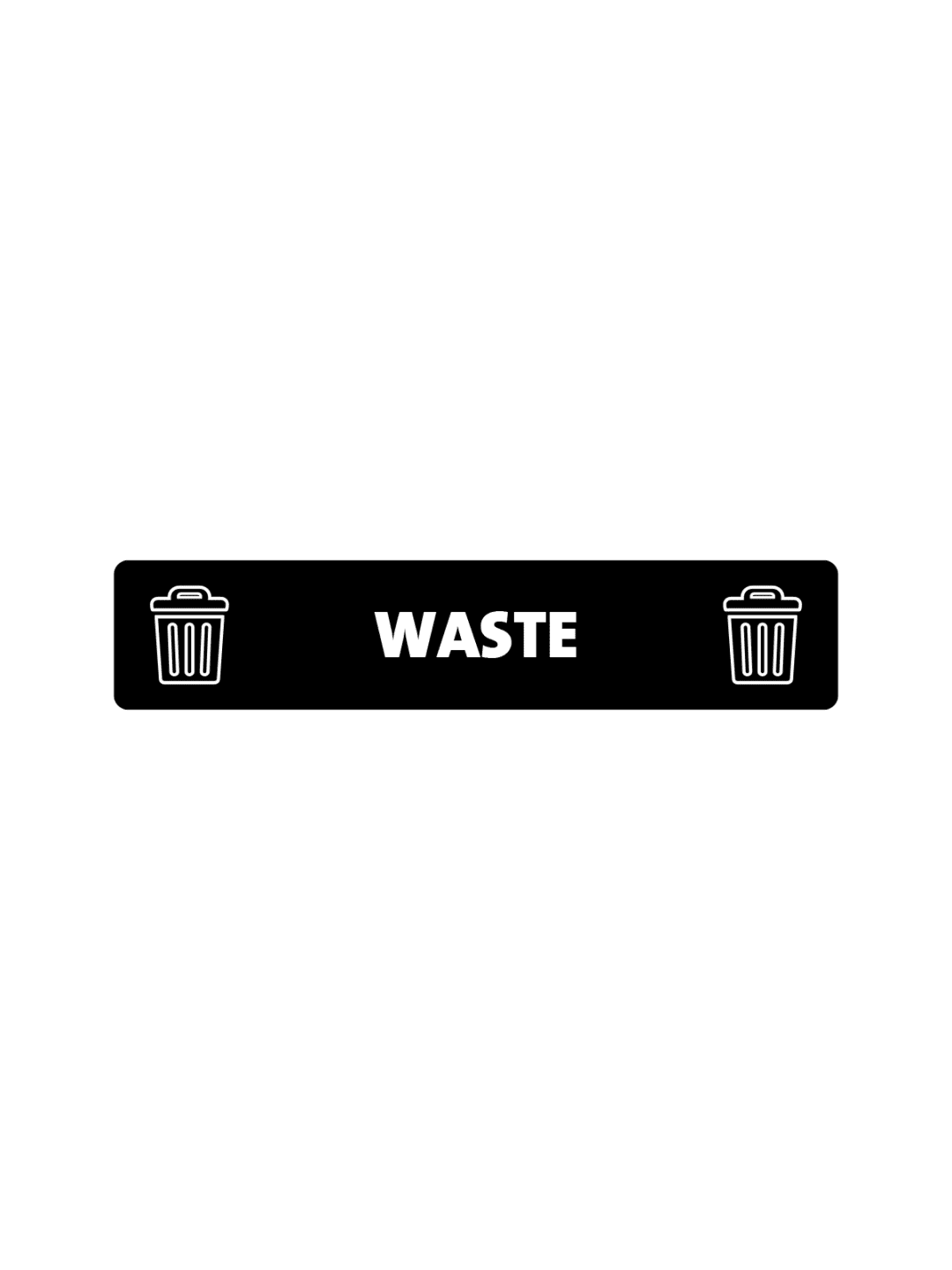 EXPRESSION - Label - Waste - Black