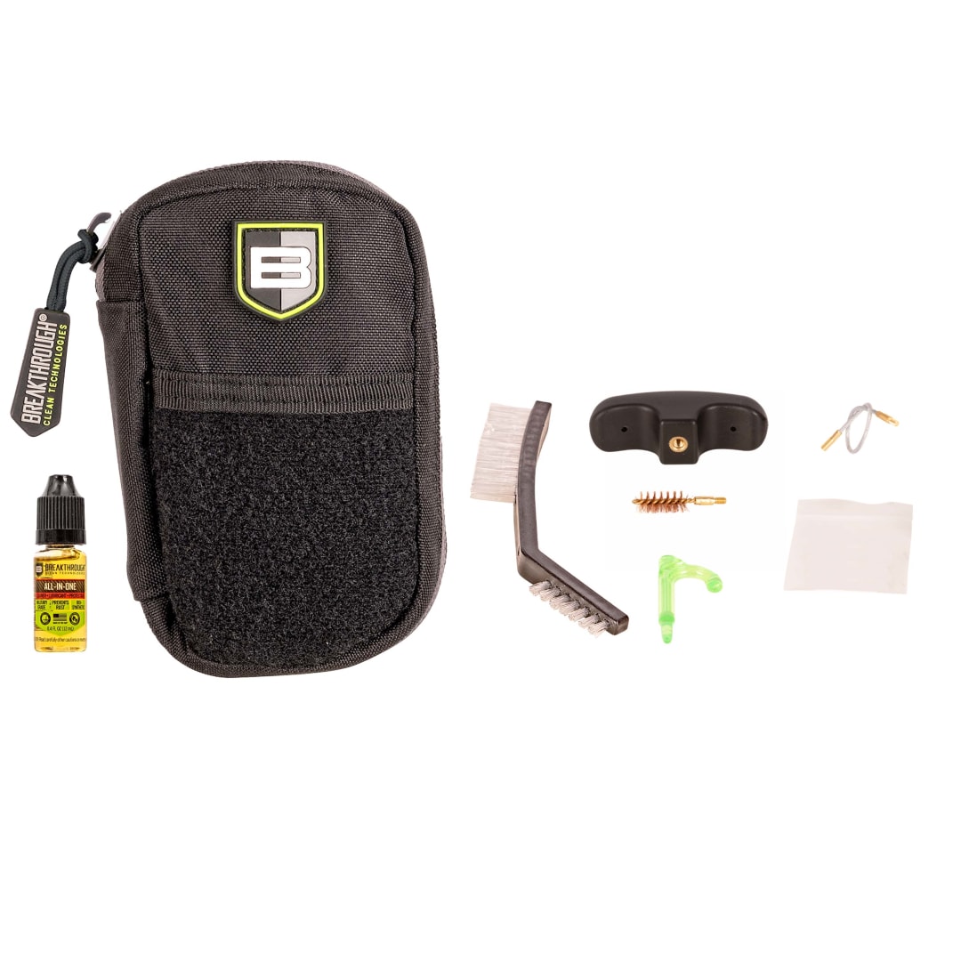 BCT™ Badge Series Pull-Through Cleaning Kit w/ Molle Pouch, .44/.45