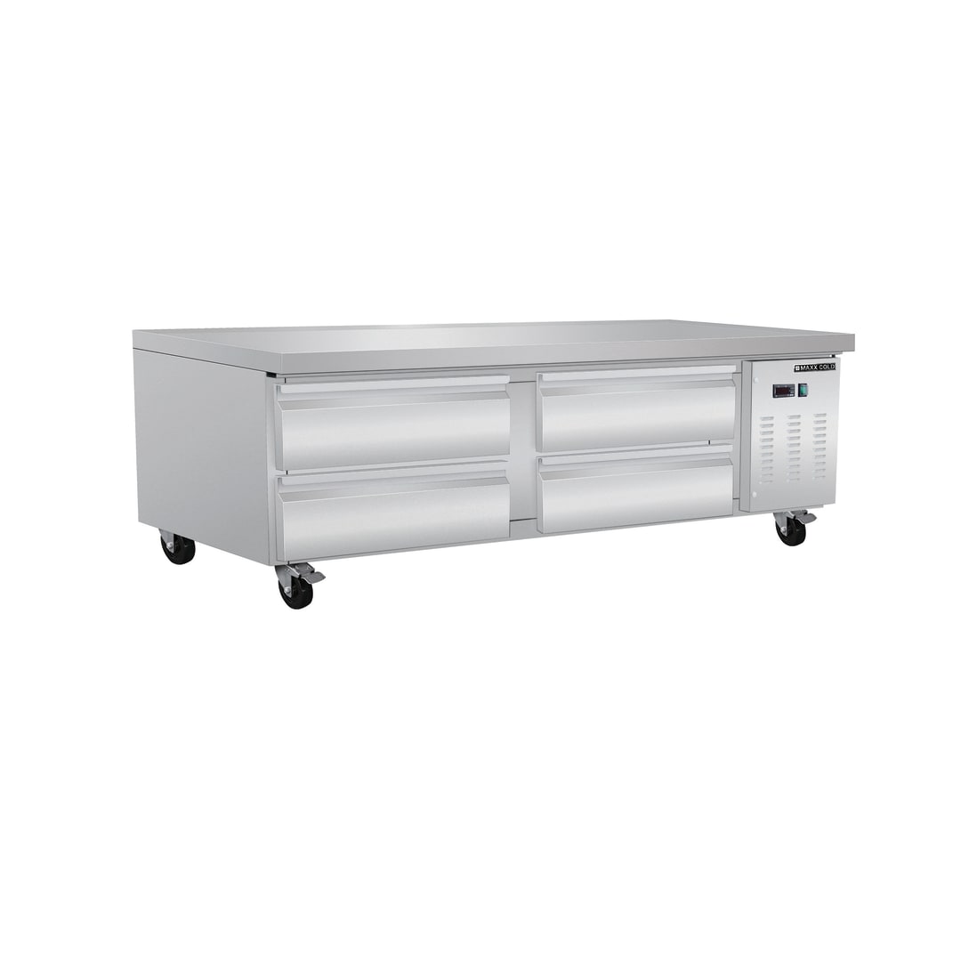 MXCB72HC - 74" Four Drawers Refrigerated Chef Base in Stainless Steel - 11.1 Cu. Ft.