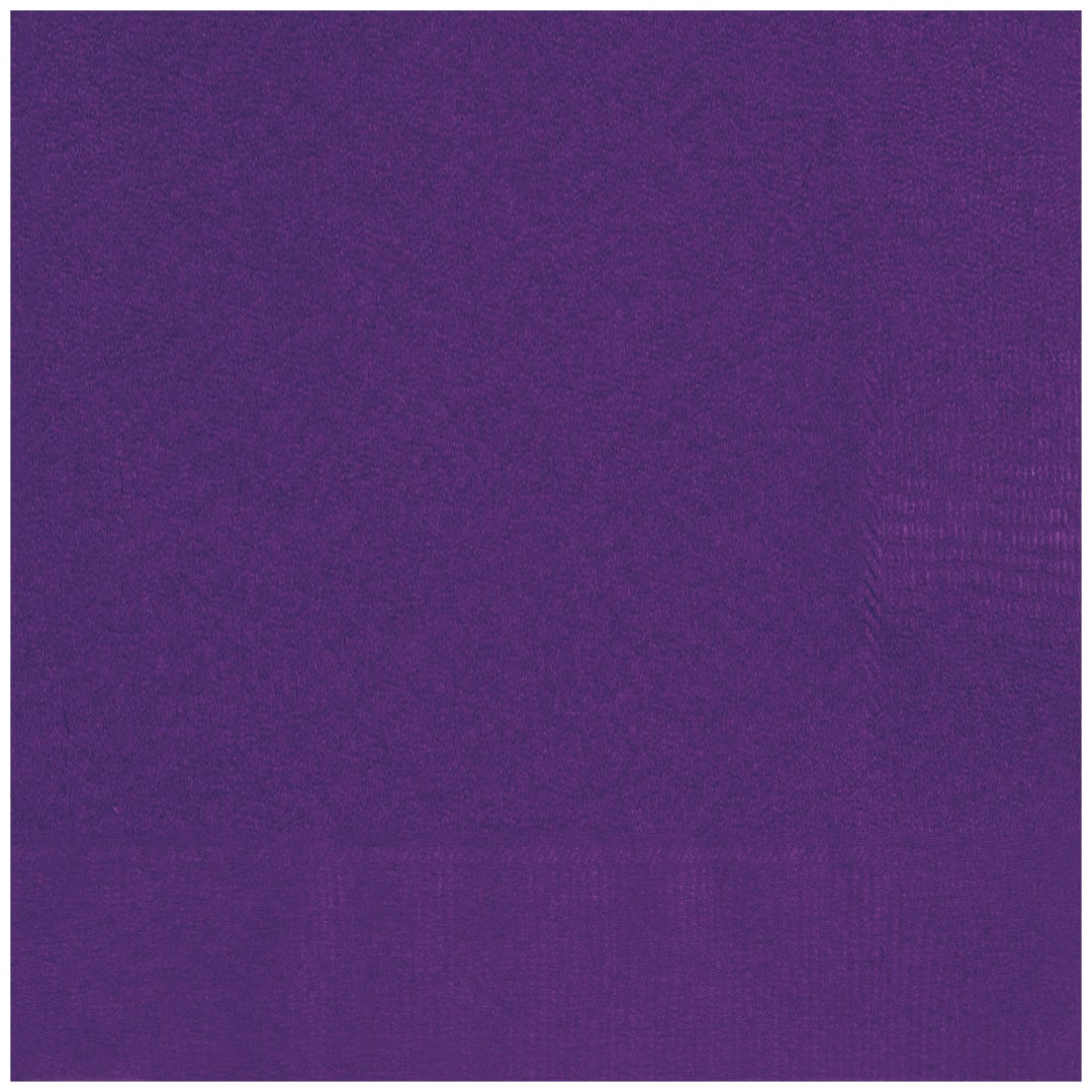 Deep Purple Solid Luncheon Napkins, 50ct