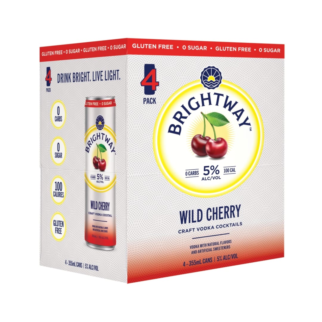 Brightway Cherry Cocktails 4 Pack 12fl oz Can 10 Proof