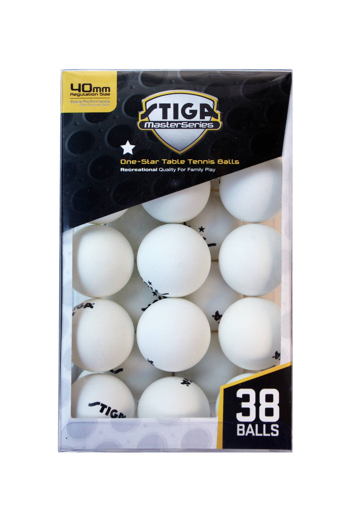 STIGA 38 Pack Balls - White