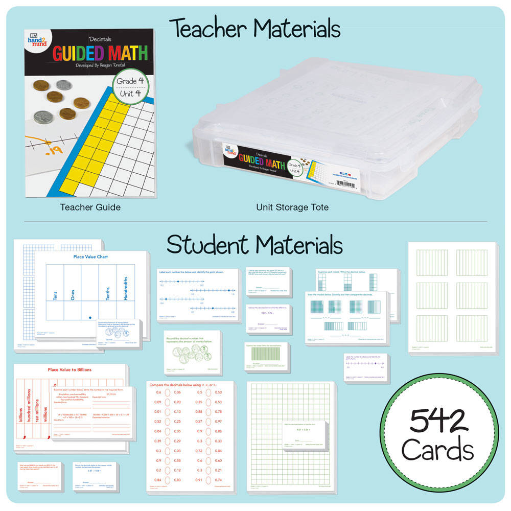 GUIDED MATH KIT, DECIMALS G4U4
