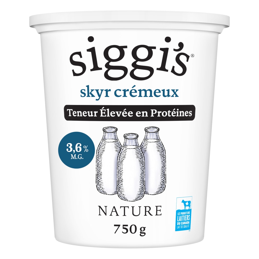 siggi's Plain Skyr 3.6% Yogurt Tub, 12g Protein, 750g