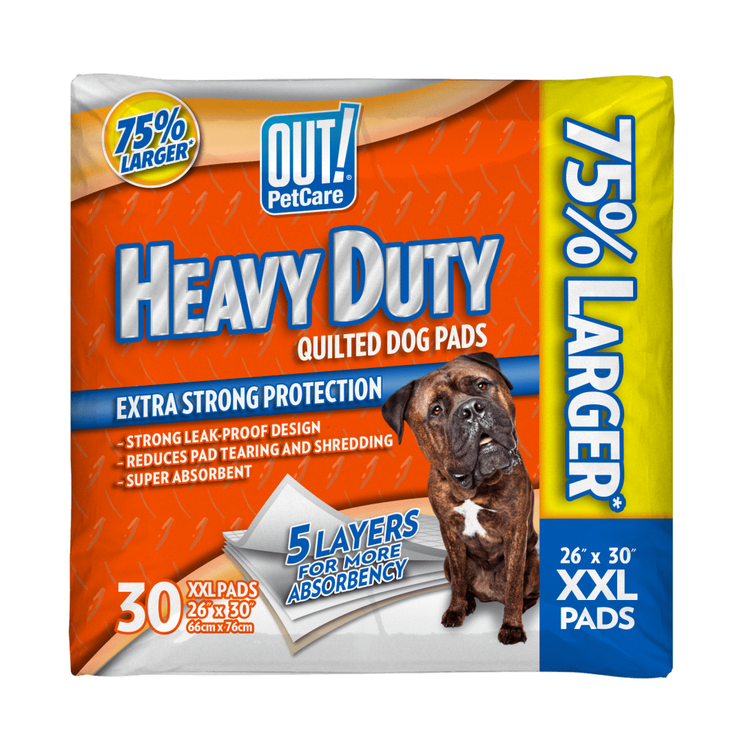 OUT! Heavy Duty XXL Dog Pads, 30 Count