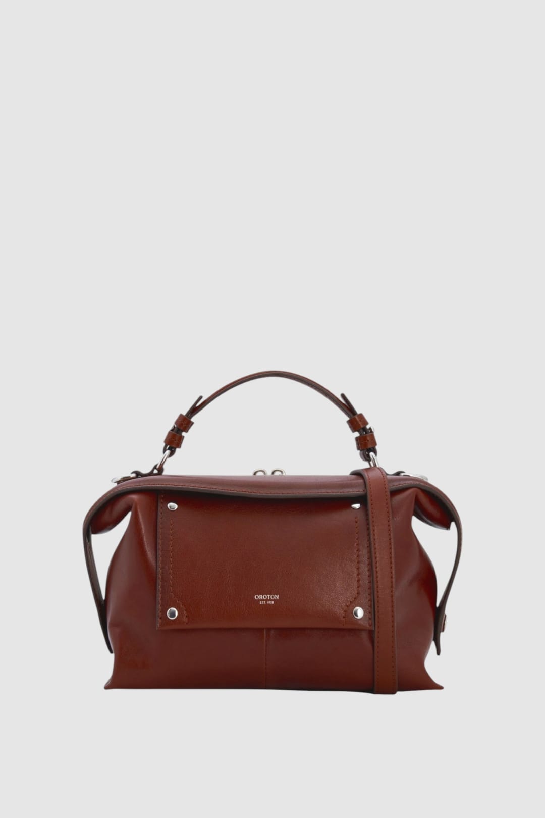 Mica Burnished Leather Bowler