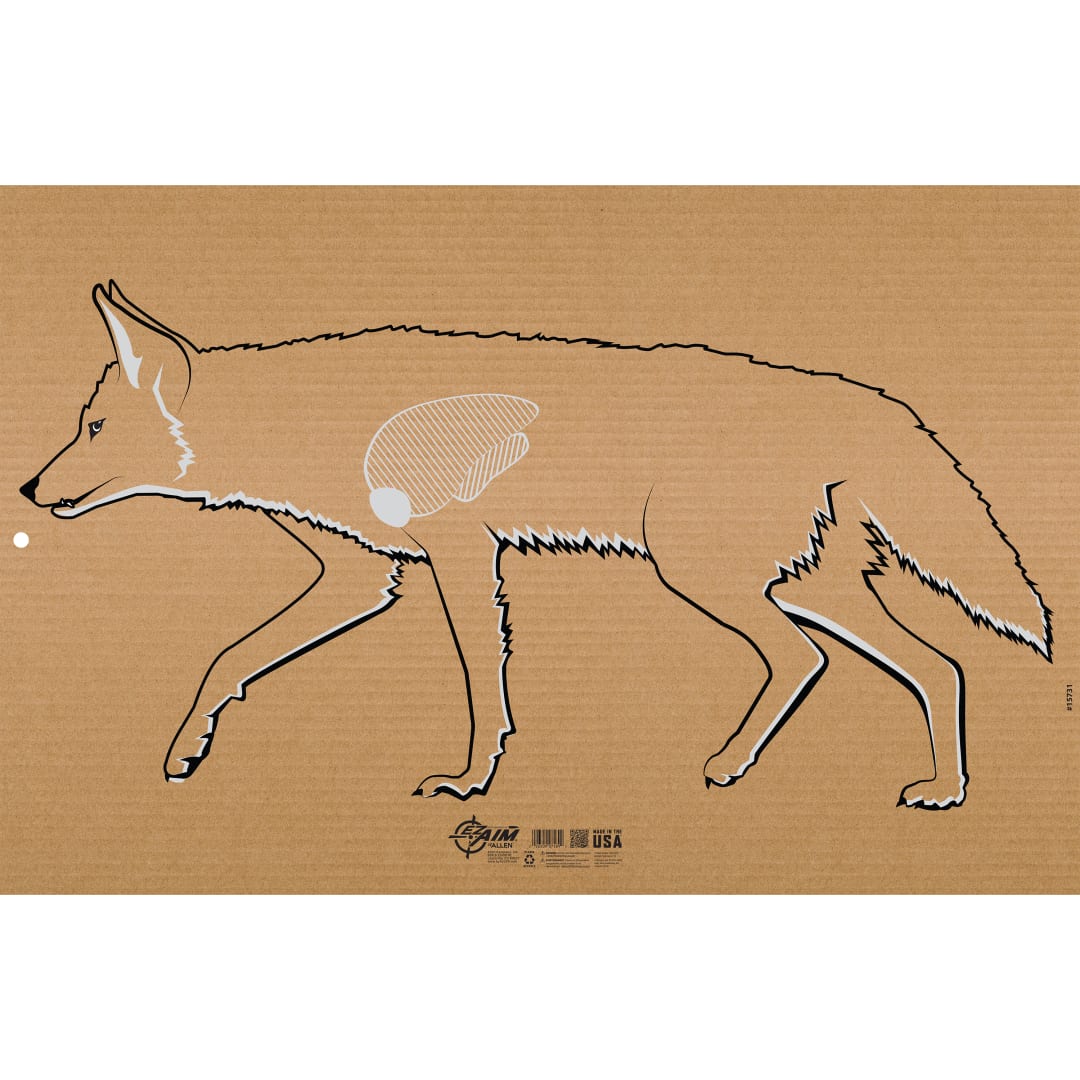 EZ Aim® Coyote Silhouette Corrugated Shooting Target, 23" x 35," 1-Pack, Tan