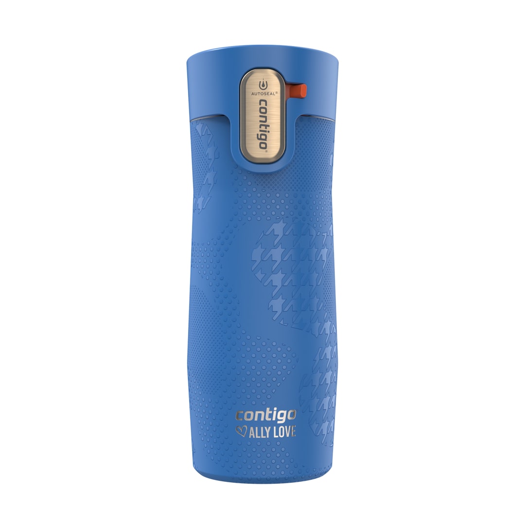 Contigo x Ally Love West Loop 3.0 Vacuum-Insulated Stainless Steel Travel Mug with AUTOSEAL Easy-Clean Lid, 16 oz (473 mL), Stellar Jay