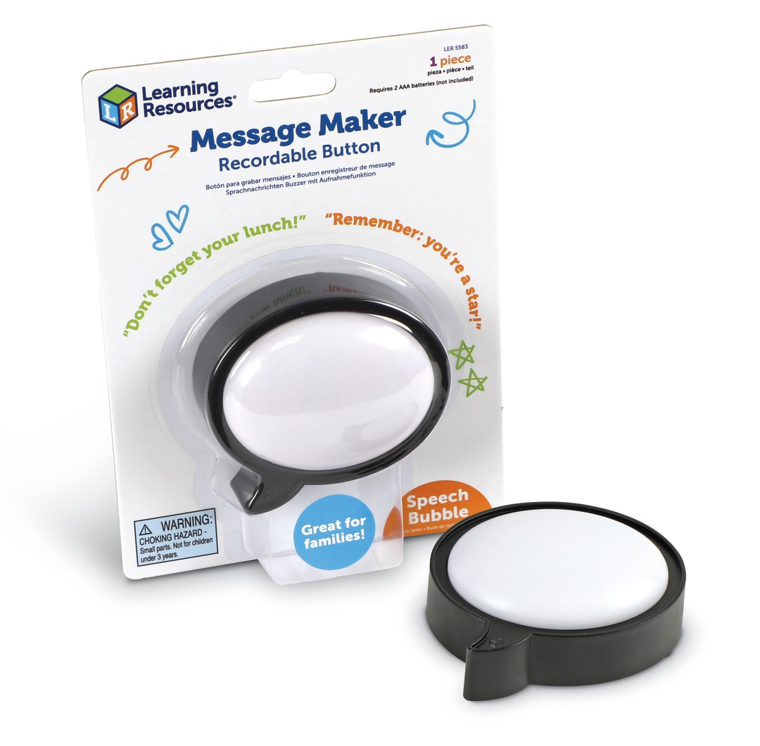 Message Maker Recordable Button, Speech Bubble