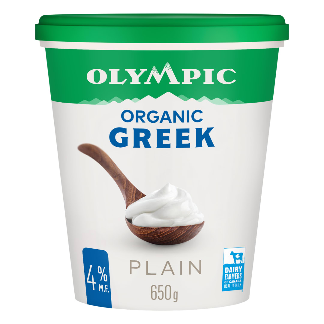 Olympic Organic Greek Plain Yogurt 4%, 650g