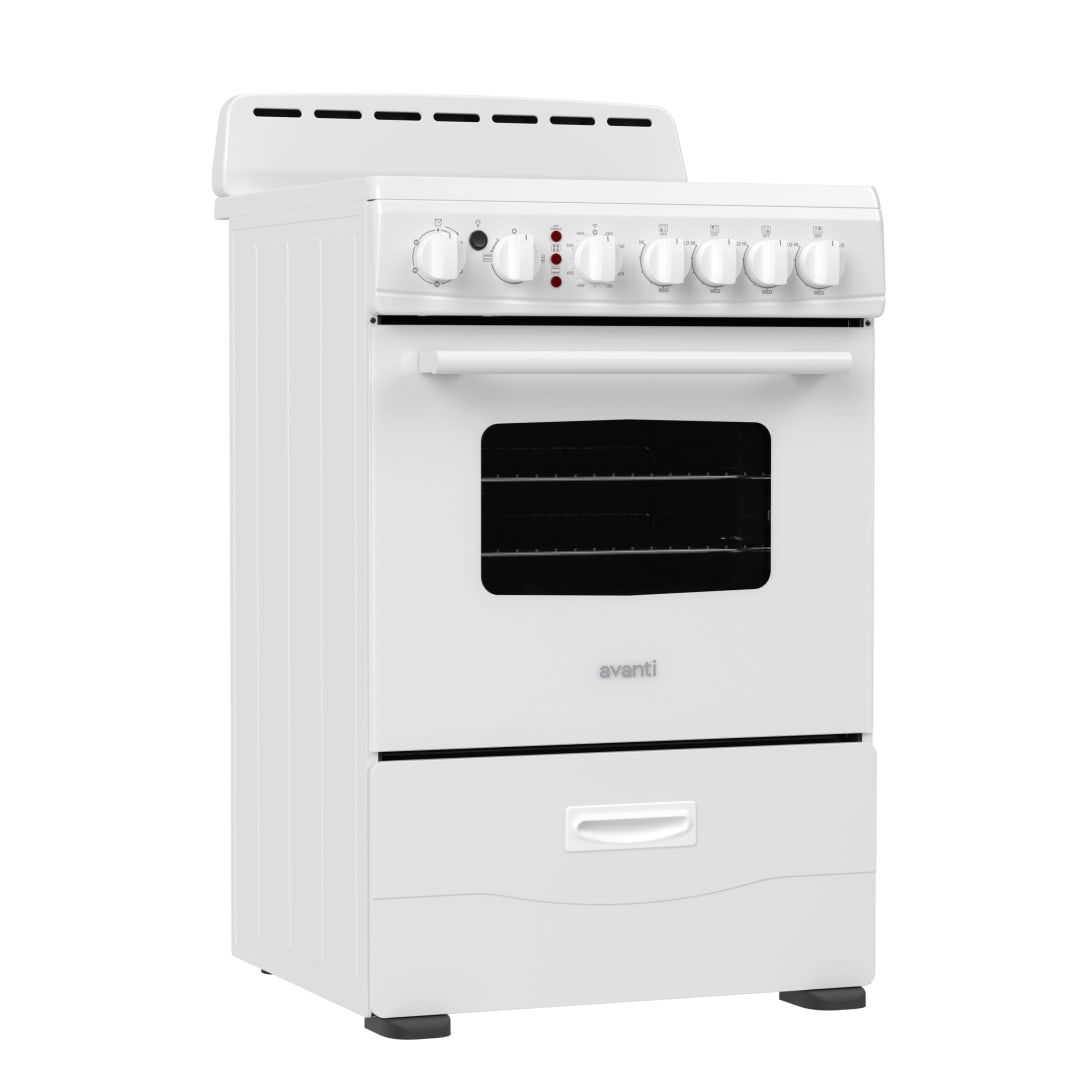 CERU240P0W - Avanti 24"  Ceramic Top Electric Range, White