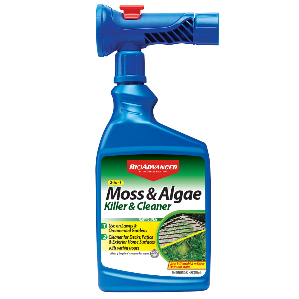 704710B, BioAdvanced 2-in-1 Moss & Algae Killer, Ready-To-Spray, 32 FOZ